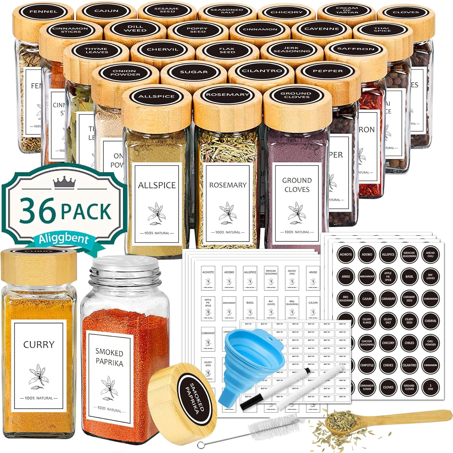 Glass Spice Jars