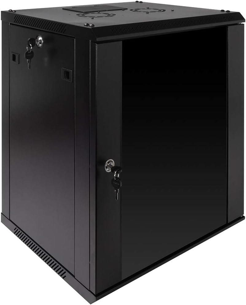 NavePoint 12U Server Rack Enclosure with Glass Door