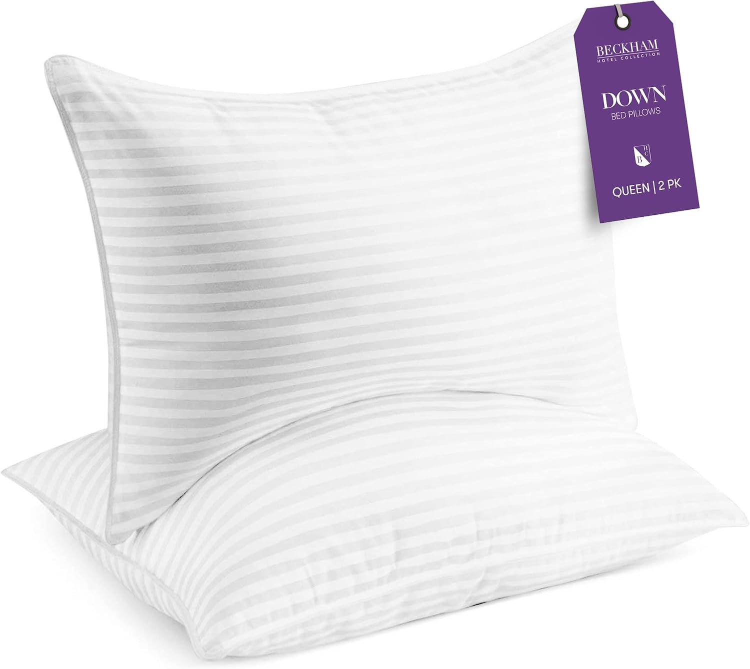 Beckham Hotel Collection Bed Pillows Queen/Standard Size Set of 2